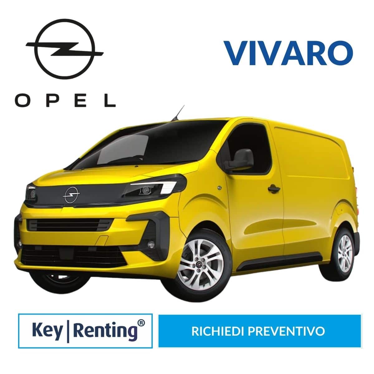 Opel Vivaro Noleggio Lungo Termine con Key Renting
