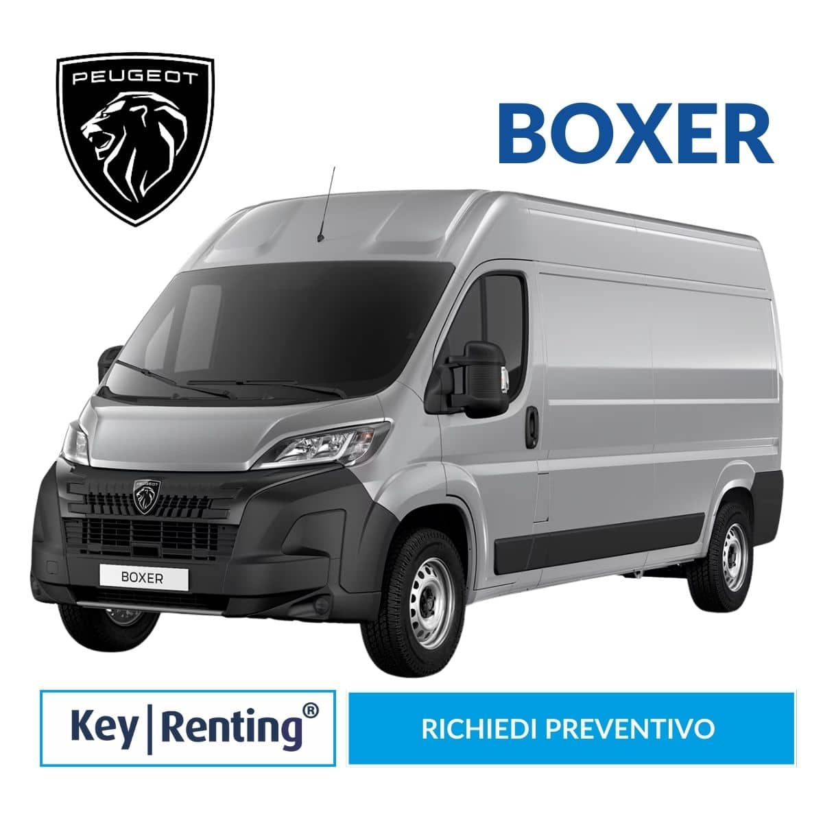 Peugeot Boxer Noleggio Lungo termine furgoni con Key Renting