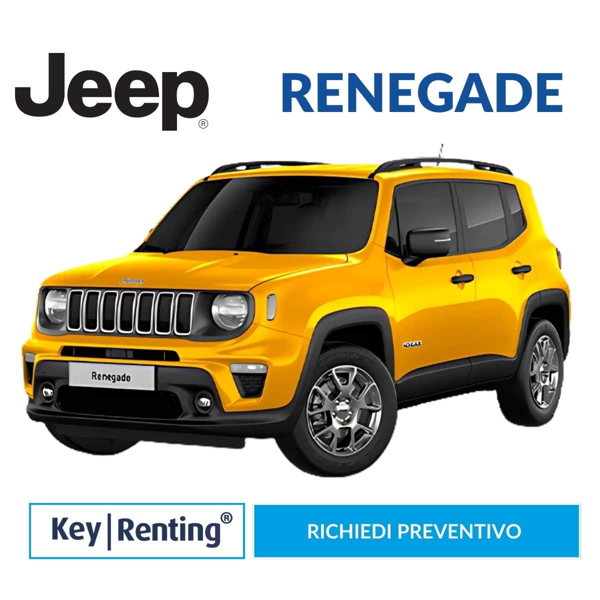 Jeep Renegade Noleggio Lungo Termine con Key Renting