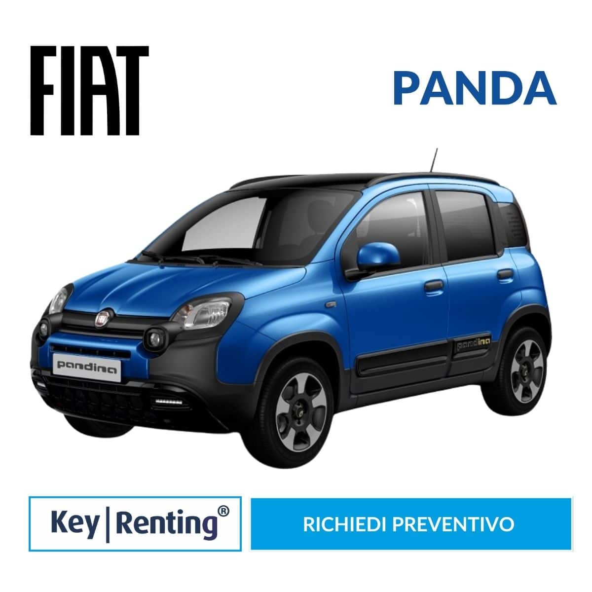 Fiat Panda Noleggio Lungo Termine senza anticipo con Key Renting